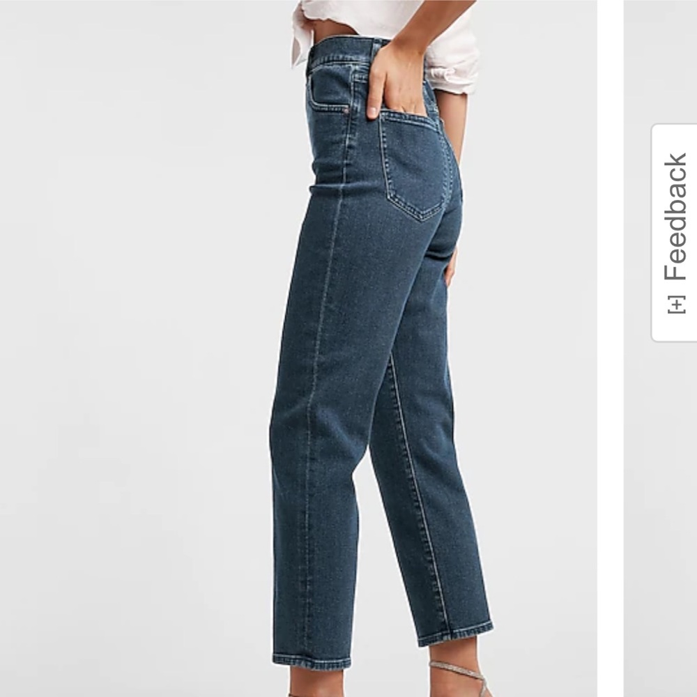 Cropped Straight High Rise Jeans - Picture 2 of 9